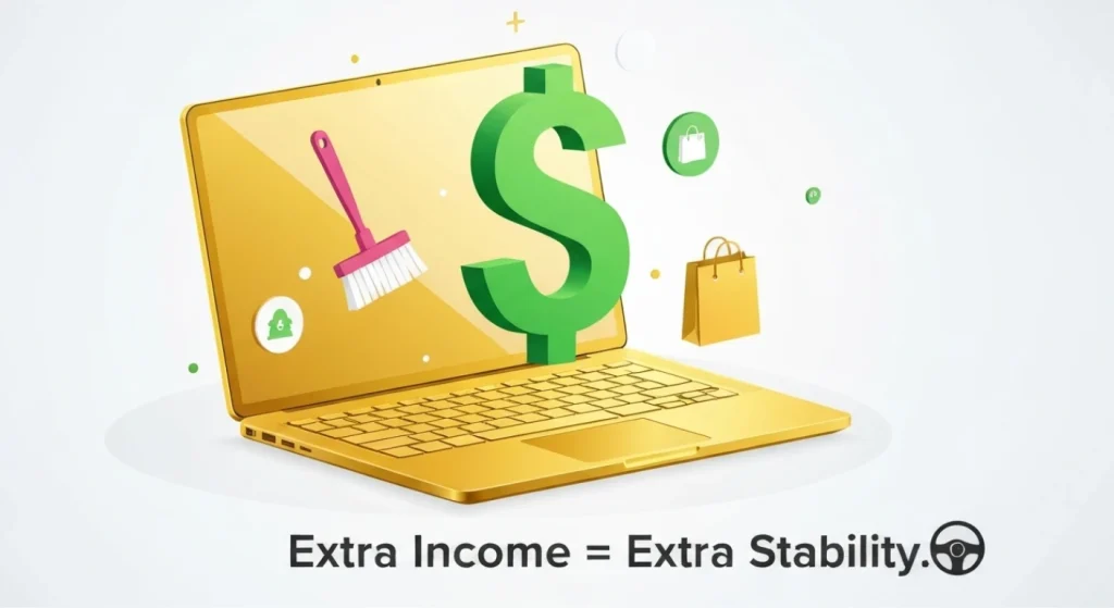 extra income means extra gro
wth 
