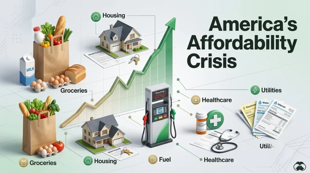 Cost of living in America increasing because of inflation during America's Affordability Crisis in 2026